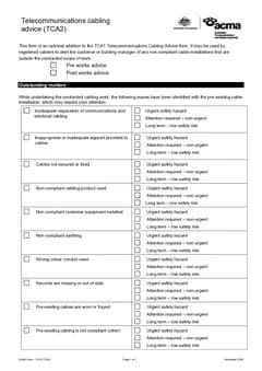 ACMA TCA2 form