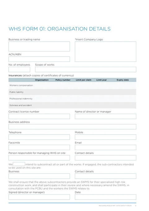 NSW WHS Org Details PDF preview